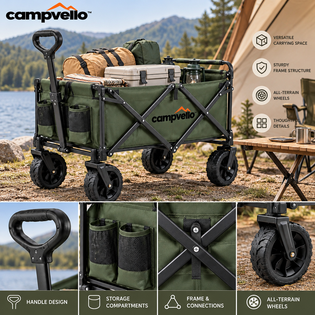 Campvello™ Folding Outdoor Camping Wagon — product image 5