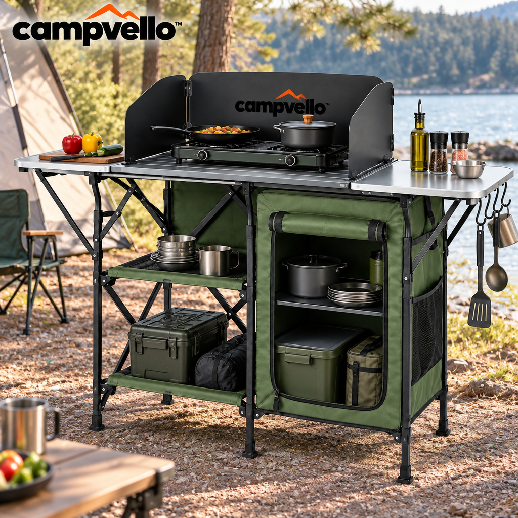 Campvello™ Folding Outdoor Camping Kitchen Station — product image 3