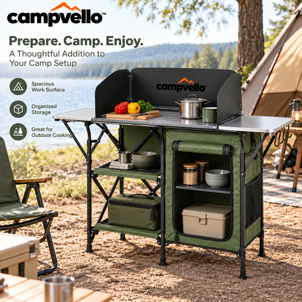 Campvello™ Folding Outdoor Camping Kitchen Station — product image 4