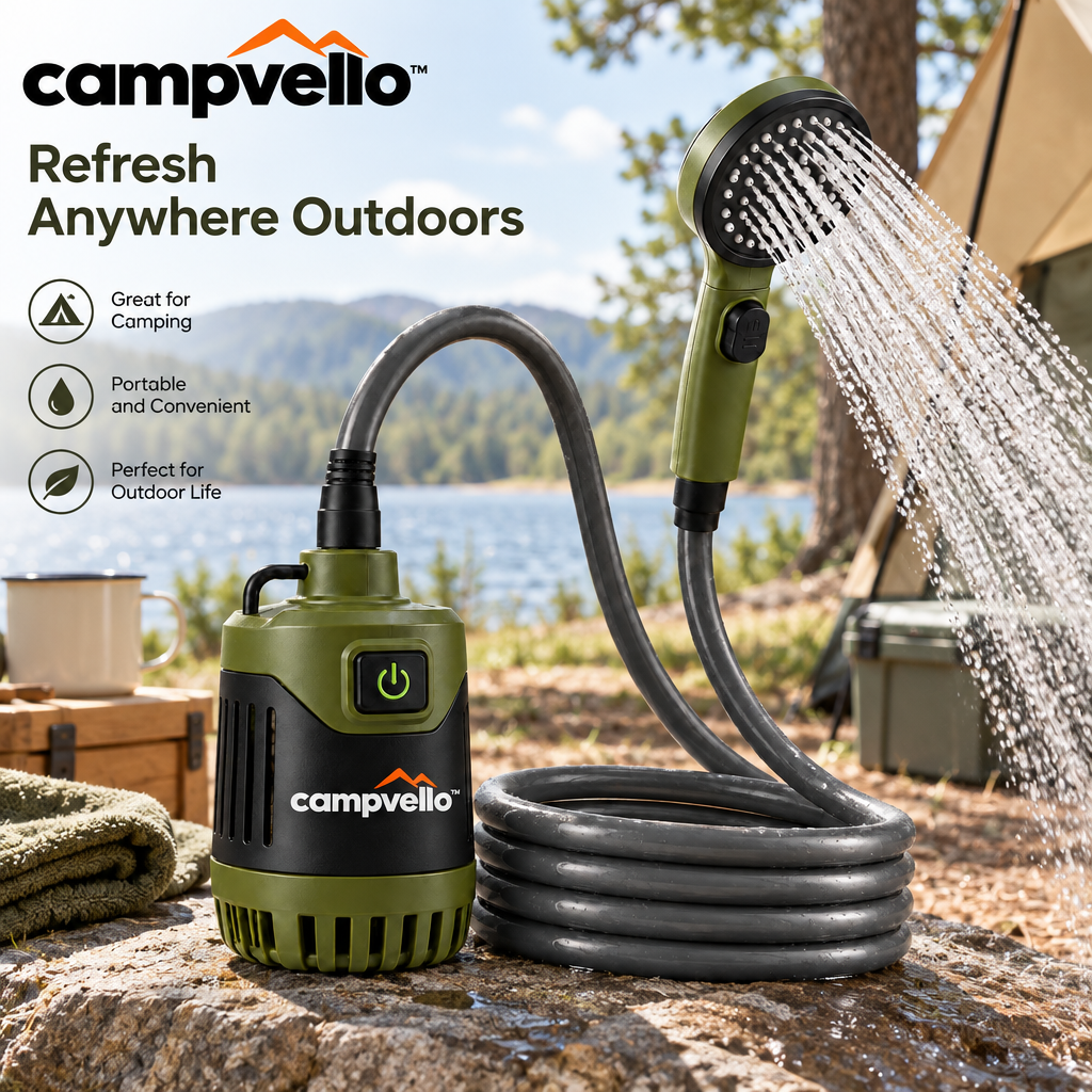 Campvello™ Portable Rechargeable Camping Shower — product image 2