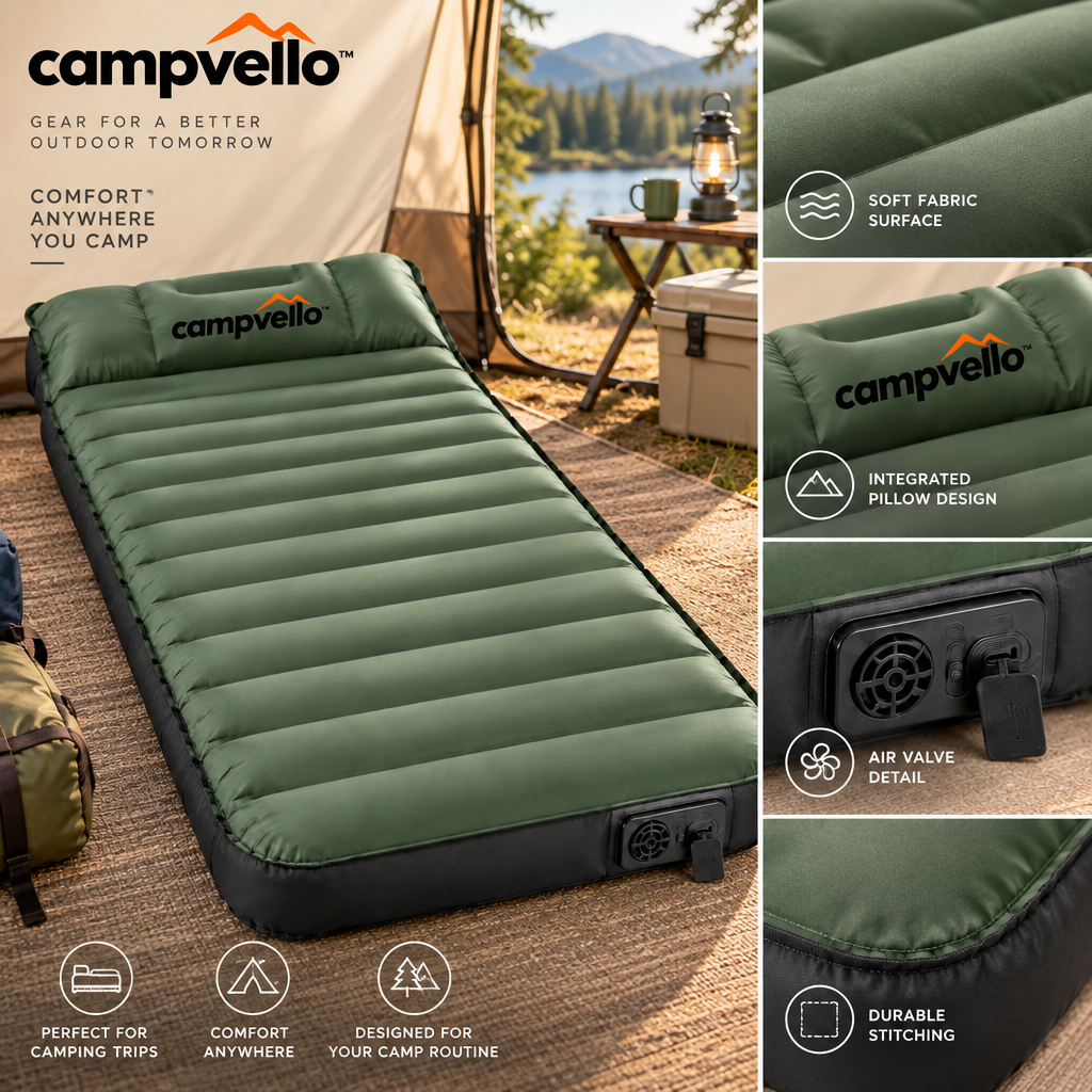 Campvello™ Electric Self-Inflating Camping Sleeping Pad — product image 5