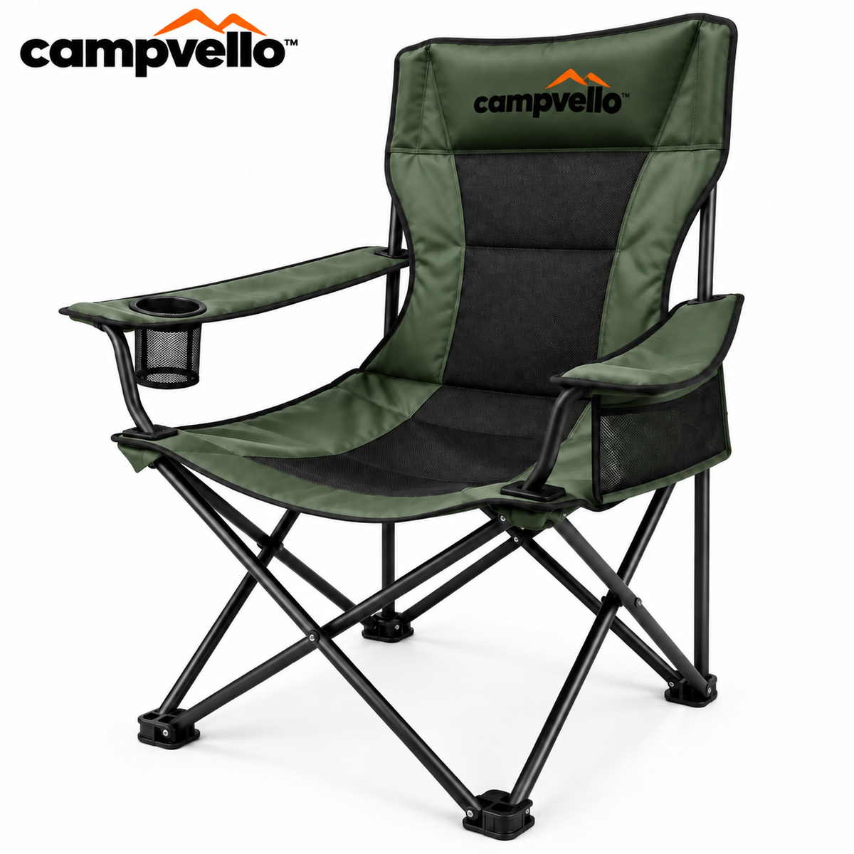 Campvello™ High-Back Folding Camping Chair — main product image