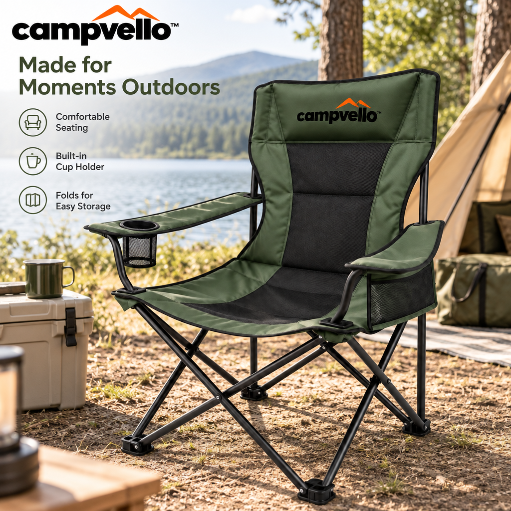 Campvello™ High-Back Folding Camping Chair — product image 2
