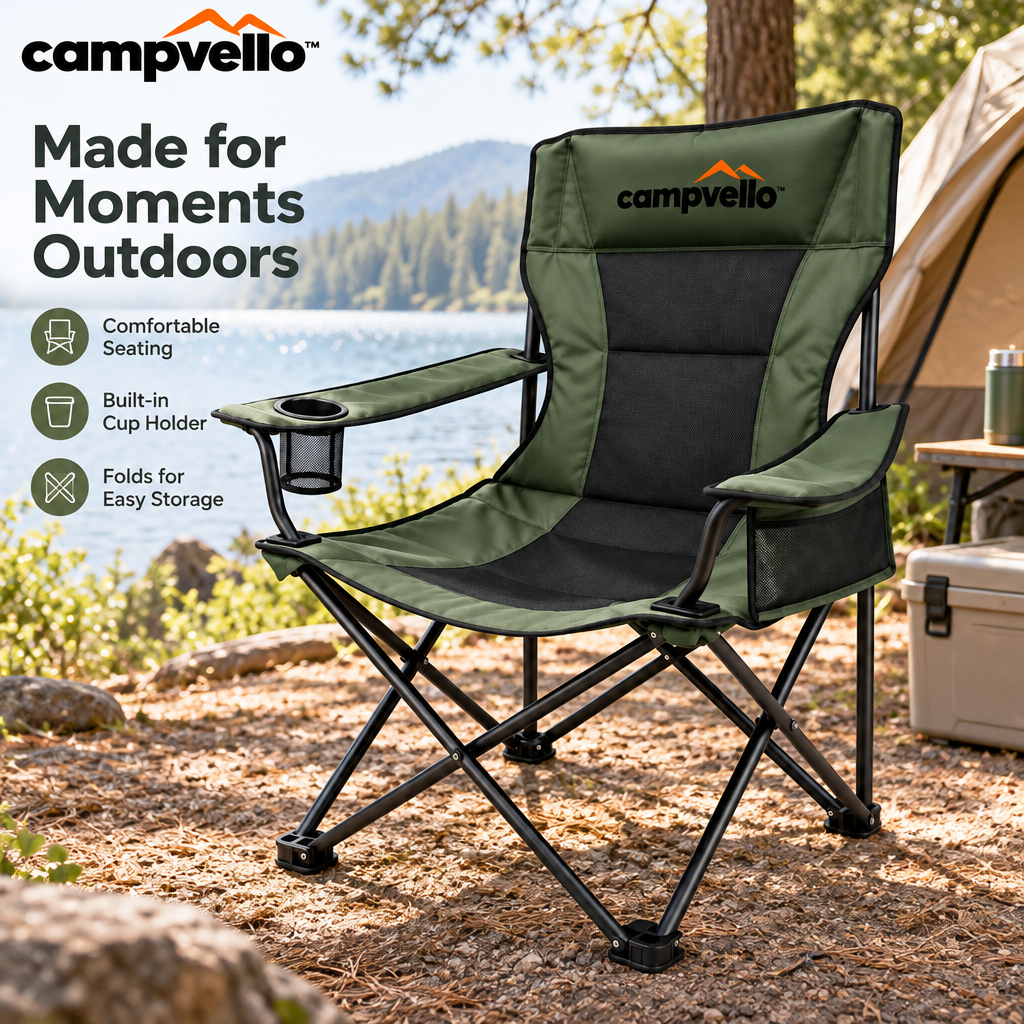Campvello™ High-Back Folding Camping Chair — product image 4