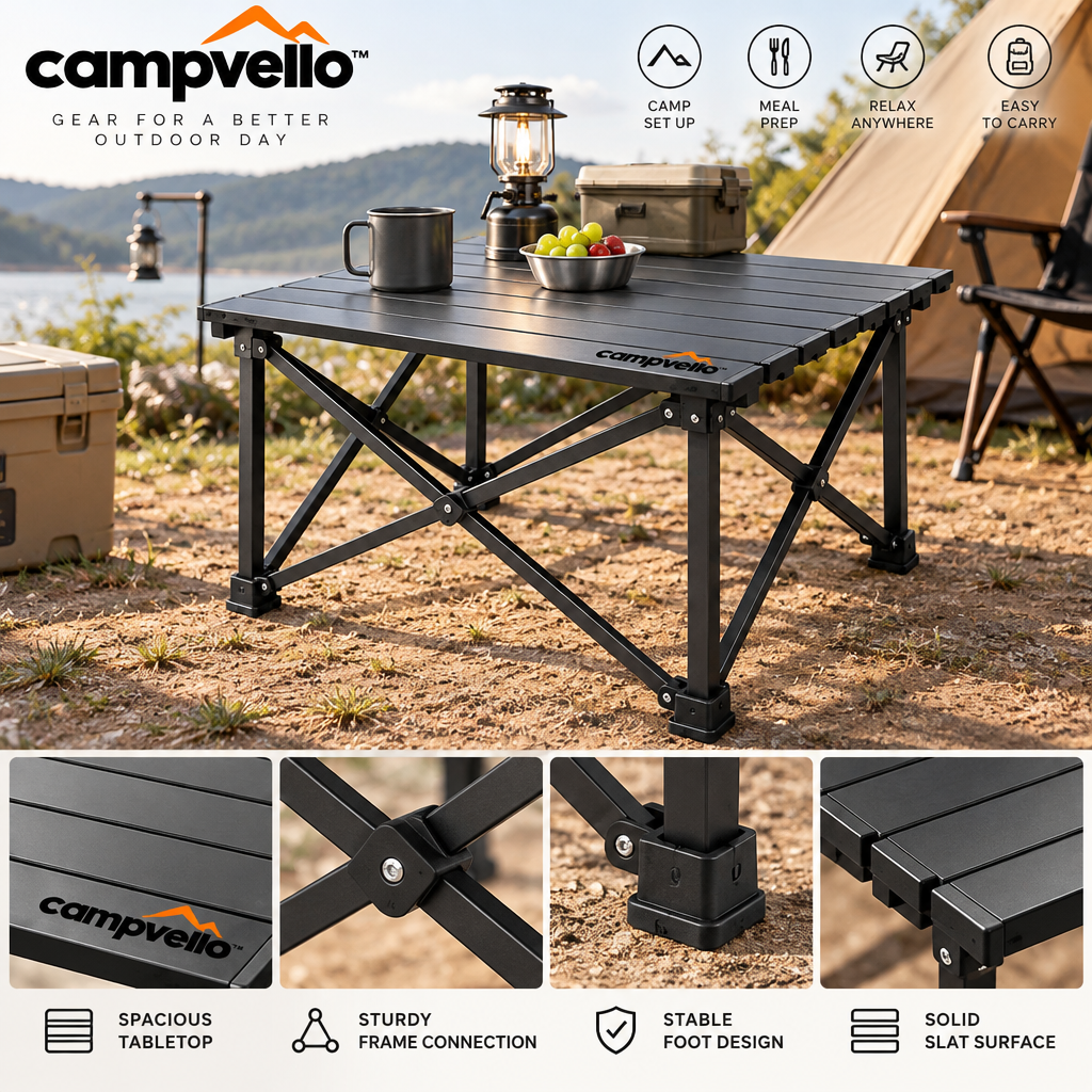 Campvello™ Aluminum Folding Camping Table — product image 5