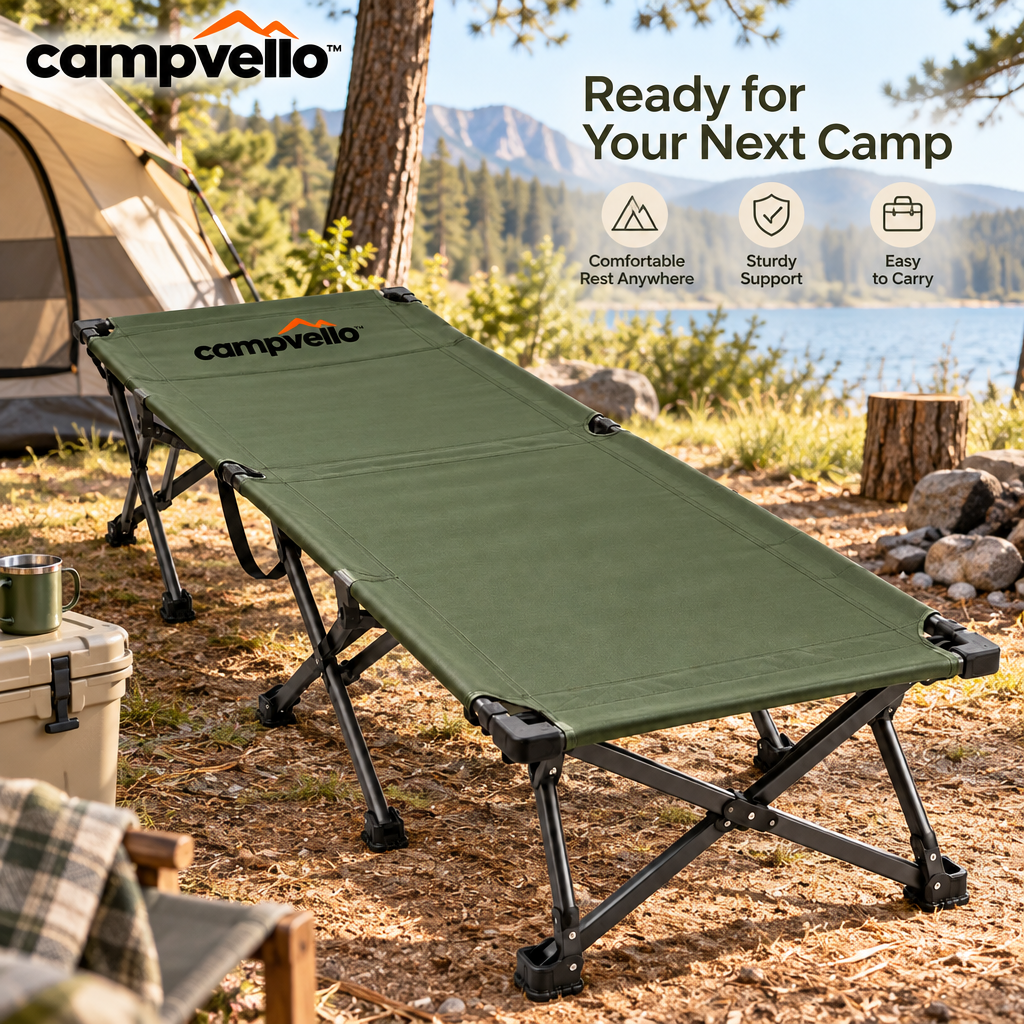 Campvello™ Portable Folding Camping Cot — product image 4