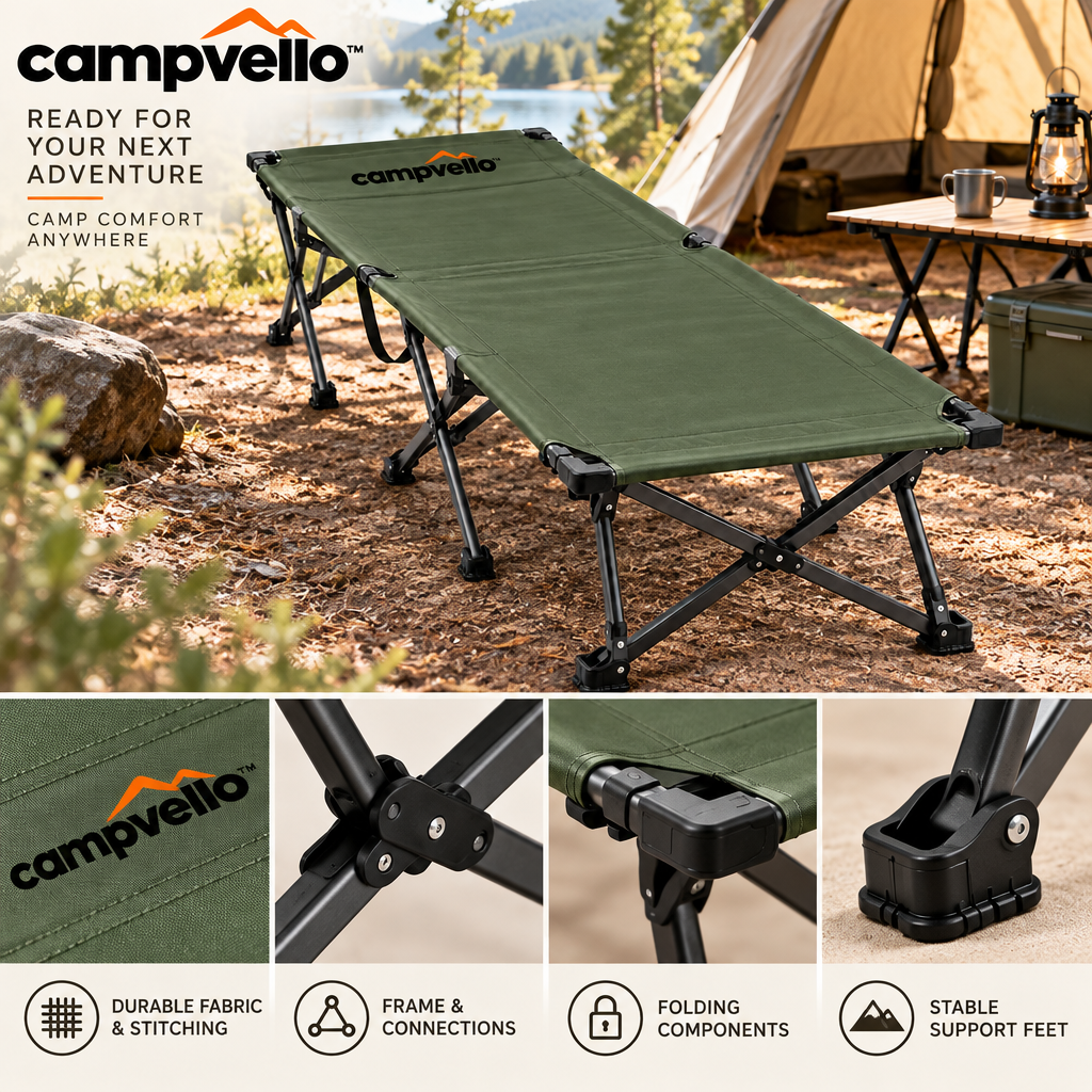 Campvello™ Portable Folding Camping Cot — product image 5