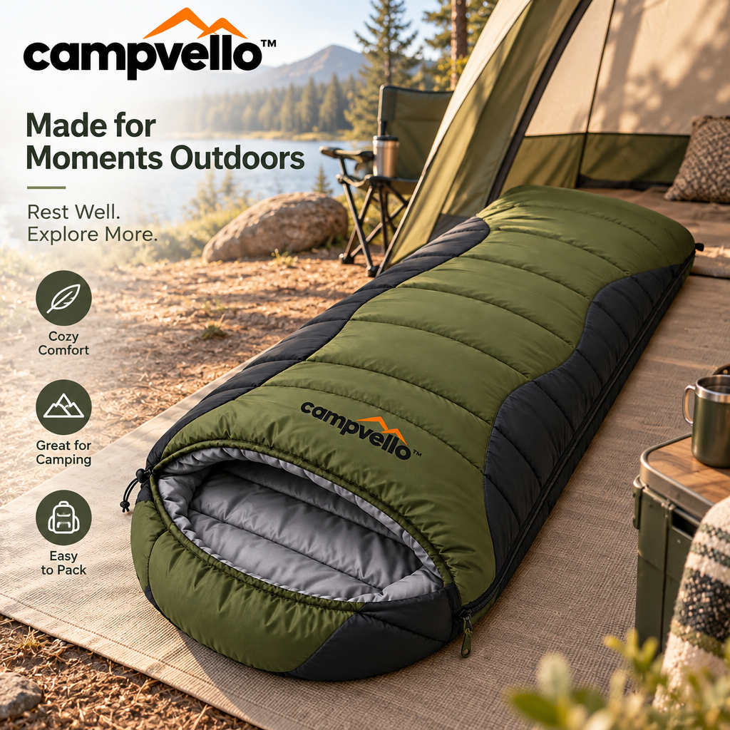 Campvello™ Three-Season Insulated Camping Sleeping Bag — product image 2