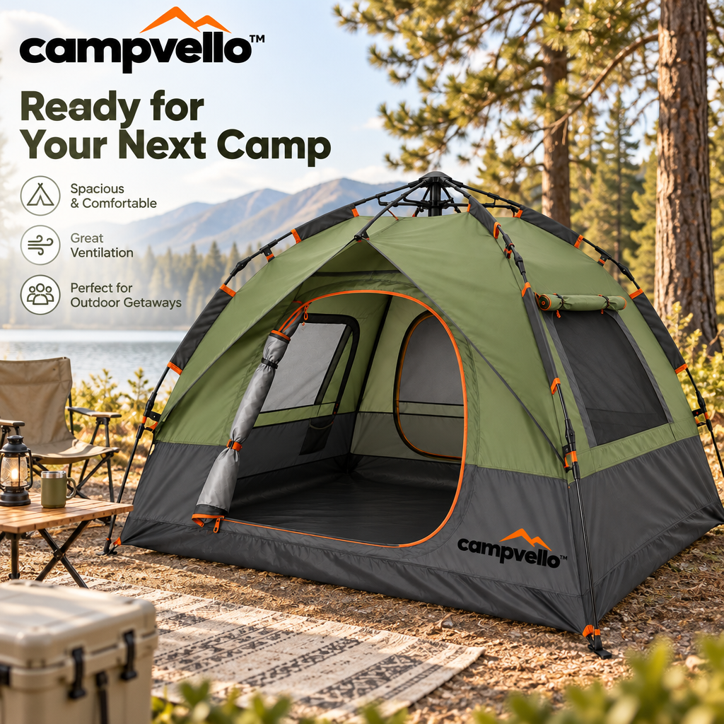 Campvello™ Quick-Setup Camping Tent — product image 2