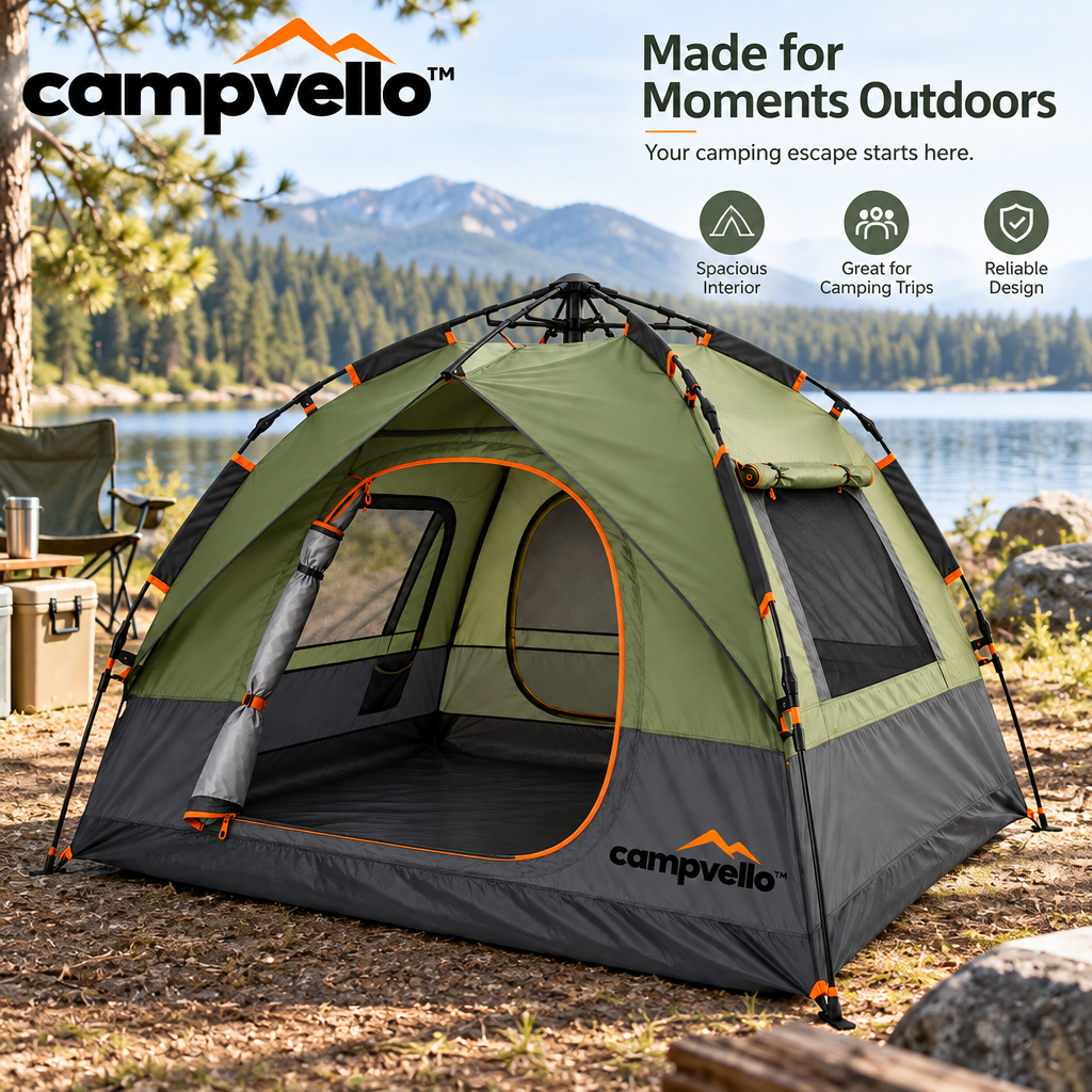 Campvello™ Quick-Setup Camping Tent — product image 4
